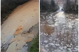 湖南常德一河道漂浮白色泡沫，生态环境局：雨污管网破损导致，正在修复图片
