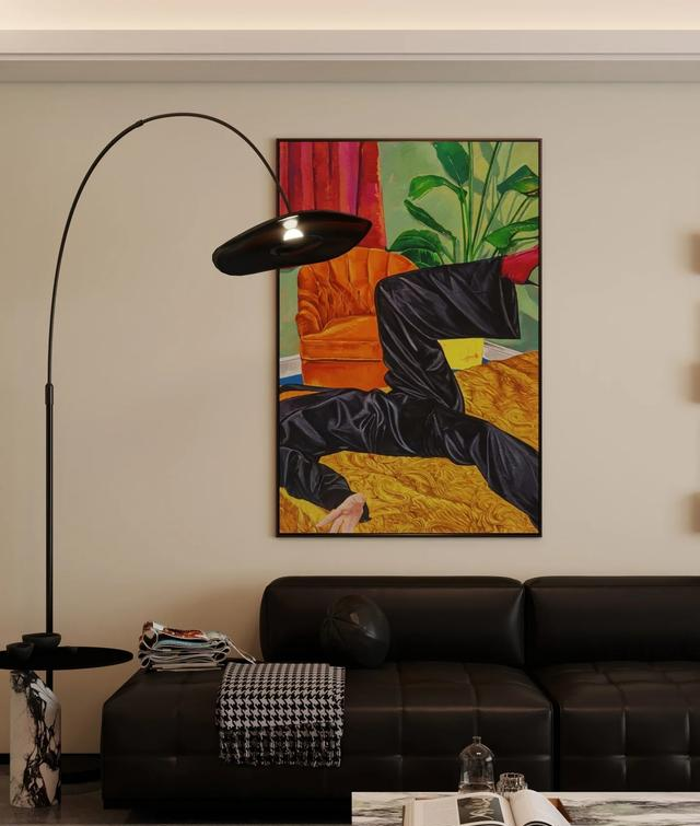 挂画不要只会挂中间！4个“作弊思路”，把画挂出格调！