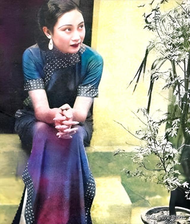 戴笠与胡蝶的真实影像，胡蝶美艳摄人心魄，戴笠面容冷峻不怒自威