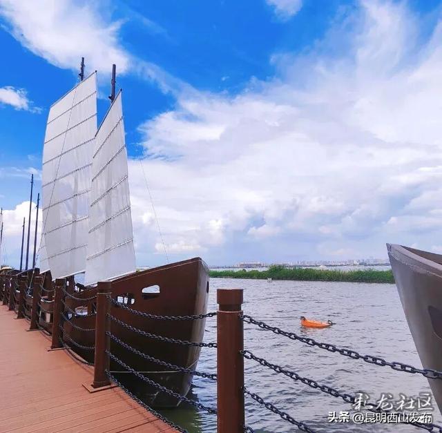 藏不住了！滇池畔“帆船浮桥”重新开放，随手拍都是大片！