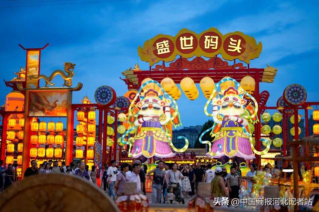 唐山河头老街点亮夏日夜生活