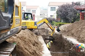 上党区西火镇集中供热一级热网工程接近尾声图片