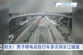 胆太大！武汉一男子为省时间，竟多次骑车闯入长江隧道！这些人也已被锁定图片