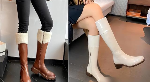 今秋“低跟裸靴”又来炸街了，专治个矮+腿短，随便穿都很洋气