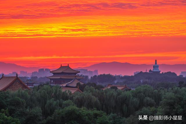 故宫摄影师小星星：当火烧云邂逅古都北京，盛世美景，江山如画！