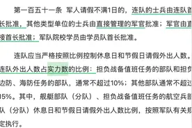 军人请假休假新规，6个要点！图片
