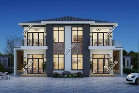 10套农村双拼别墅，兄弟携手一起建，分家不再是难题图片