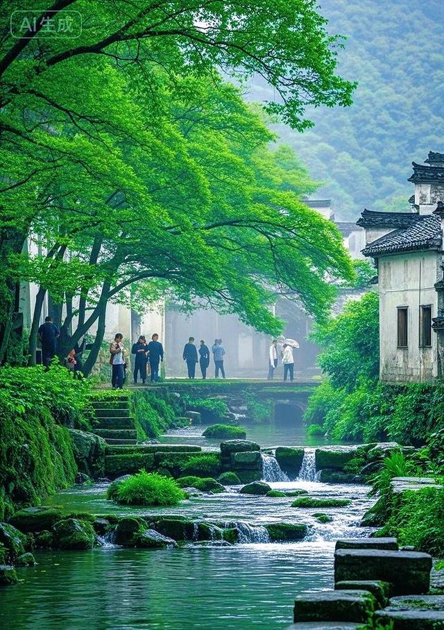 繁荫裹巷，石溪淌过旧时光