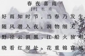 春夜喜雨—「 唐 」杜甫图片