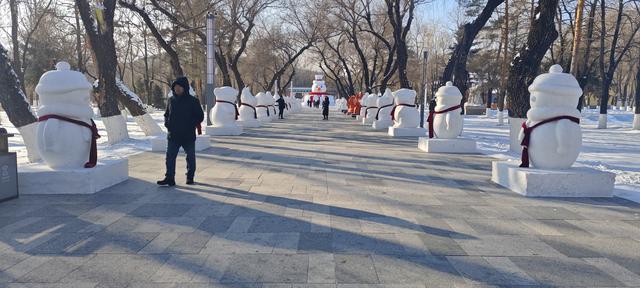 【组图】北秀公园大雪人，寒冬打卡乐缤纷