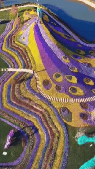 15米孔雀花雕亮相，七彩花海即将开放→