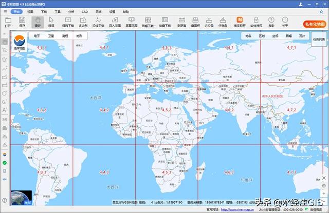 百度地图风格的WGS84地图切片