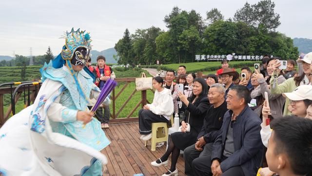 本来只是去名山喝杯茶 结果被一场演出“硬控”了