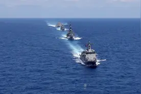 美菲南海军演，被中方抓个正着，解放军3舰齐发，美军提了个要求图片