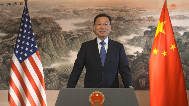 特朗普中断采访，离场去接北京电话，中方提了个要求	，与台海有关