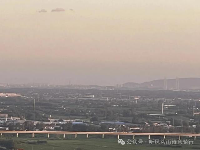 夜骑大美六合，马头山观日落。