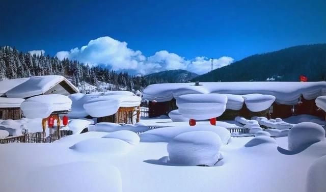 冬季呼伦贝尔海拉尔、阿尔山、满洲里、根河不冻河、漠河、北极村