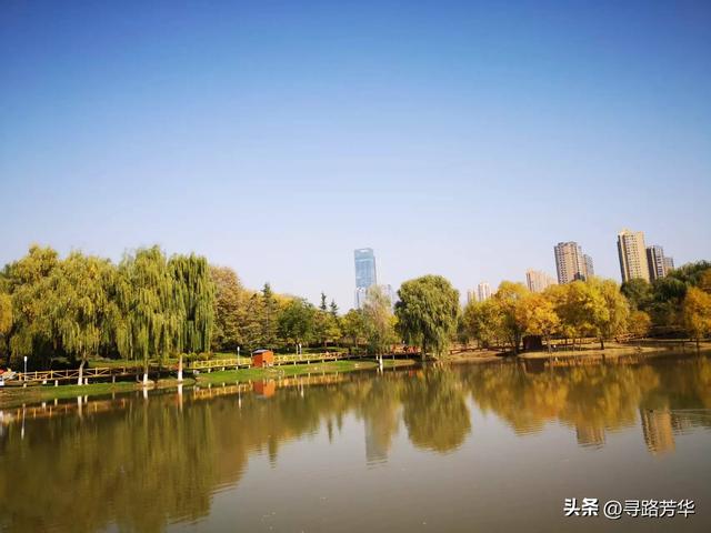 银滩湿地公园的秋日午后时光