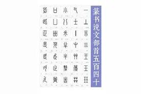 书法生必背 | 说文解字540部首图片