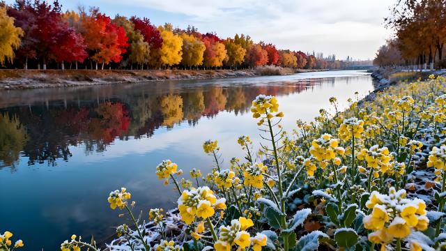 朔风拂过贺兰山，秋韵漫染湖城间 —— 塞上江南的鎏金诗卷