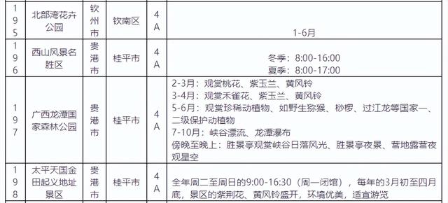 广西发布《2025年4A级以上旅游景区名录表》，附（最佳）适宜游览时间！