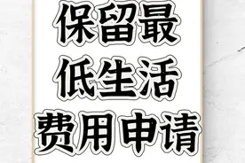 逾期被强制执行，最低生活保障申请书记得填写。别一问三不知图片