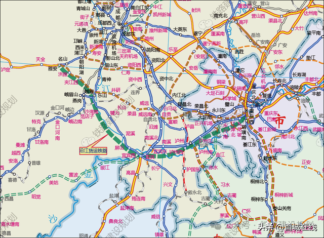 途经宜宾-泸州！成渝南线沿江铁路规划研究启动，江安设站？