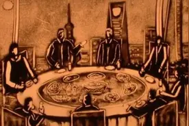 送你一场中式浪漫！来看手绘沙画贺新岁图片