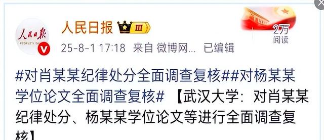 图书馆事件武大发声获力挺！杨某媛一方再次反击，列举六大疑问