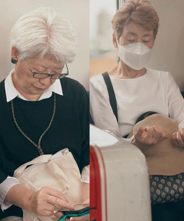 被上海地铁奶奶惊艳到了！白发不染、不披丝巾，却个个优雅又洋气
