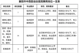 正在报名！襄阳这家医院招44人！图片