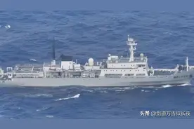 这才是好“邻居”，中国海军测量船日本领海串门，且停留两小时！图片