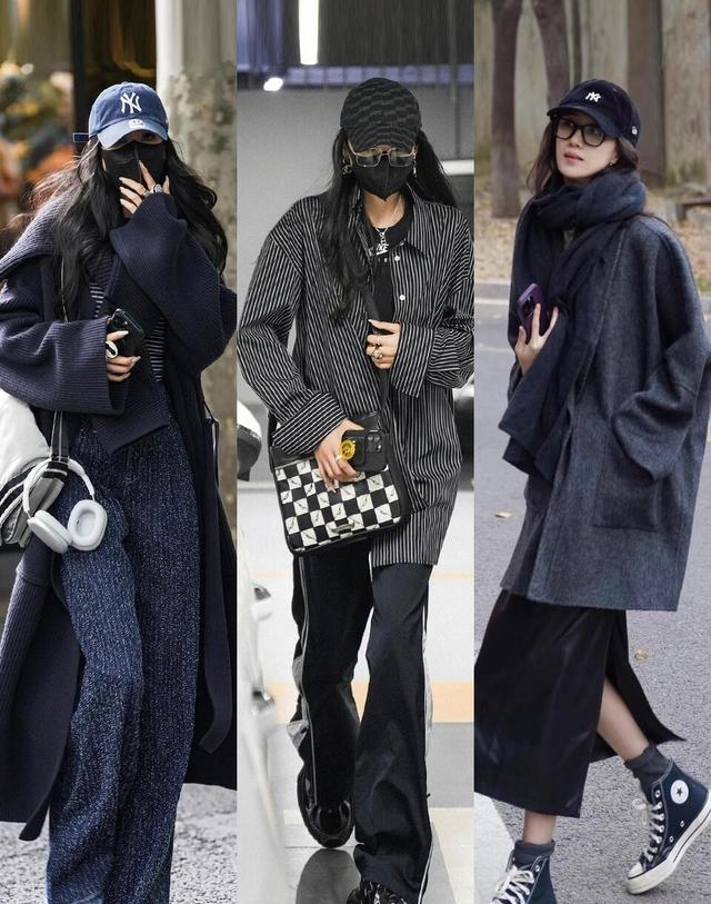 秋冬“珍珠灰+高街冷感”穿搭｜4组公式，日常出街照搬时尚明星范