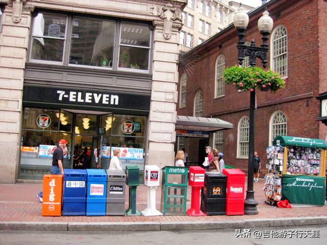 美国波士顿红线自由之路1-波士顿公园和爱尔兰大饥荒纪念雕塑