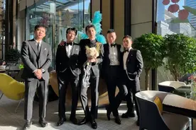 德云社王九龙大婚，伴郎团阵容曝光，全员黑色西装震撼全场图片