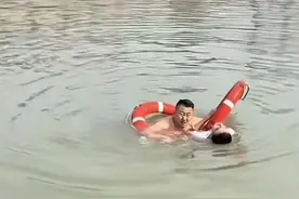 山东大哥到苏州出差，刚下火车20分钟跳河救人图片