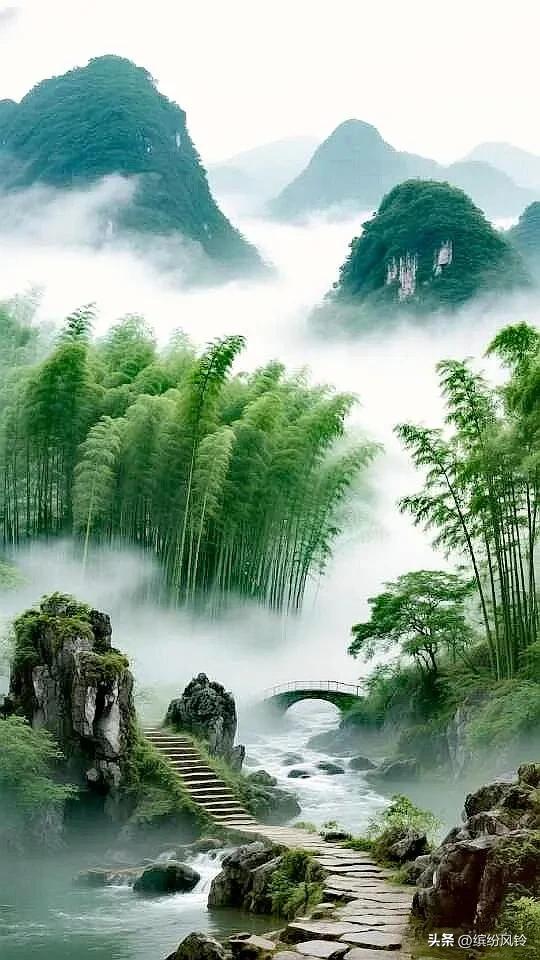 青山如黛，碧水长流