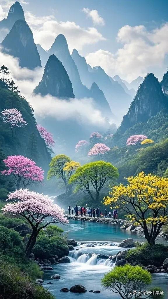 人间仙境 美如画卷