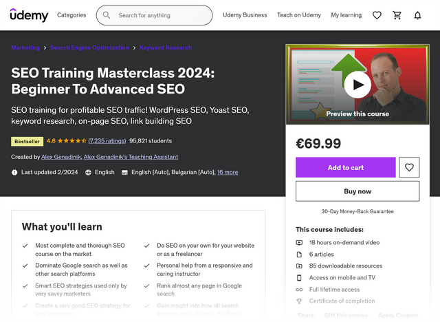 9门真正教授SEO和AI搜索的课程(免费+付费)