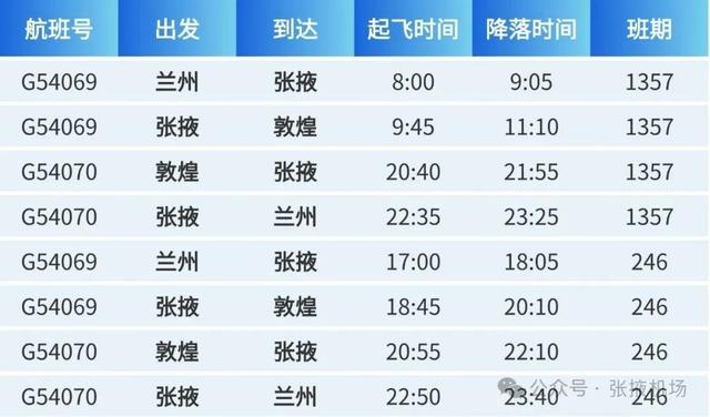 华夏航空张掖航线送福利啦！单次卡¥169