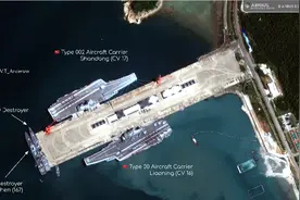 震撼！2艘现役航母会师南海，双舰同框，中国要搞什么大动作？图片