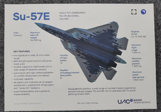 俄罗斯苏-57战机大方开启主弹舱，展示新型反辐射导弹