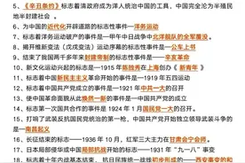 2025中考历史95条必背知识点总结！图片