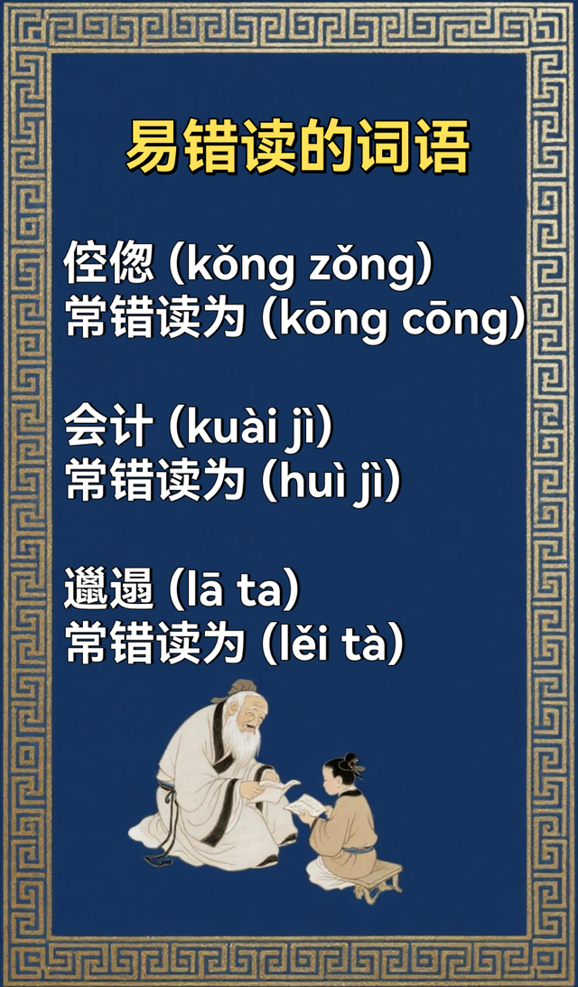 很容易读错的词语(三)