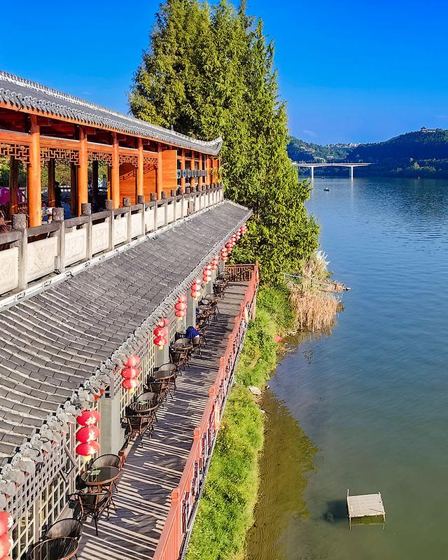 2024深秋四川行14 阆中古城2嘉陵江游船码头、华光楼、中天楼