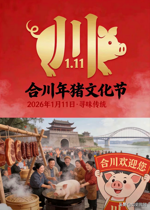 合川千人杀猪宴后续： 恶心的一幕出现，红衣女砸场子，遭舆论反噬