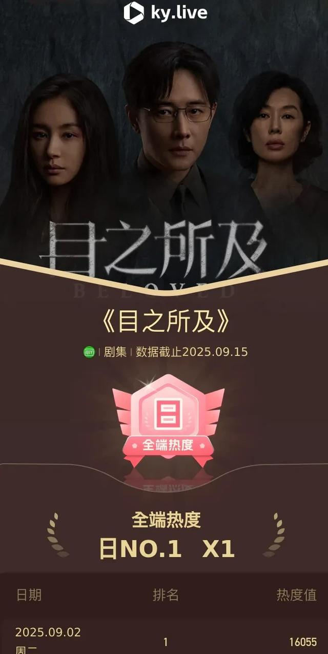 给最近热播的国剧排个名，灼灼韶华第9、赴山海第5、第一名杀疯了