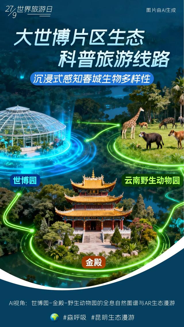 国庆充电指南｜今天，跟着昆明六条黄金旅游线路开启一趟元宇宙之旅