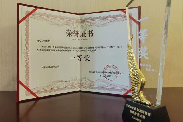 辽博荣获2025文化和旅游数据创新应用大赛一等奖