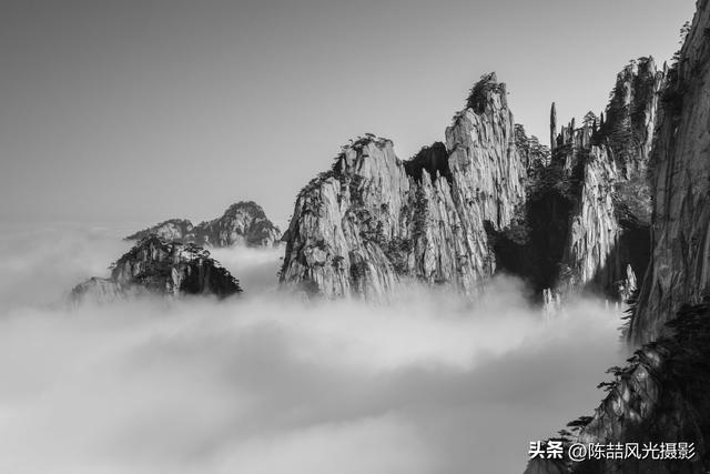 水墨黄山风光